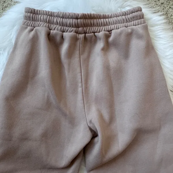 One Eleven Size Small Cozy Tan Jogger Sweatpants - Image 4