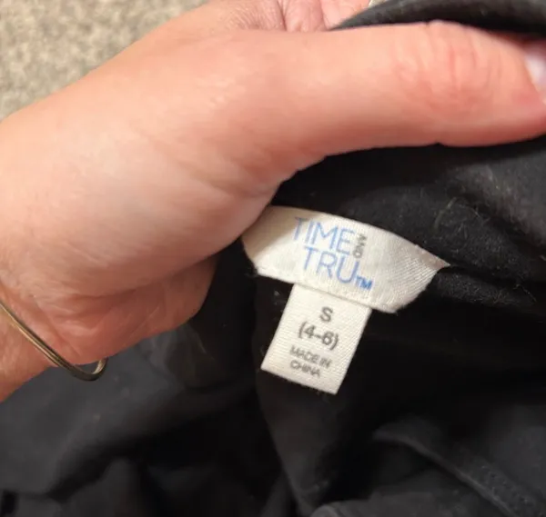 Time and Tru Black Moto Jacket with Gold-Tone Hardware - Image 4