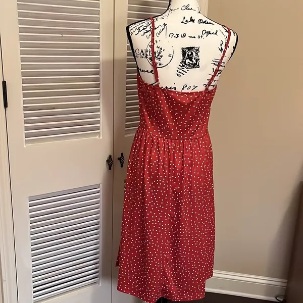 Laishen Spaghetti Strap Dress Size medium NWT Red - Image 5