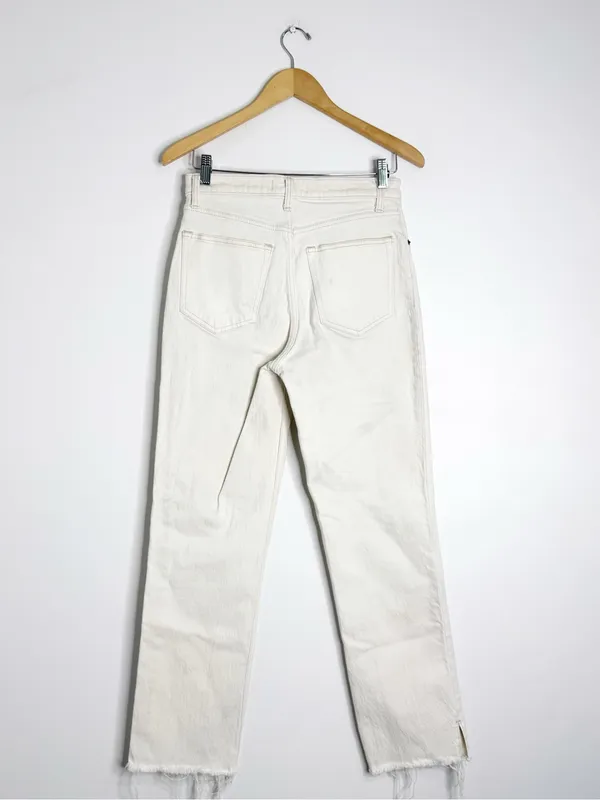 Abercrombie & Fitch 90s Straight Ultra High Rise Jeans Size 6/28 Cream - Image 2