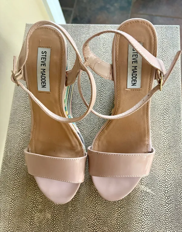 Steve Madden Nude Wedge Heels Platform - Image 5