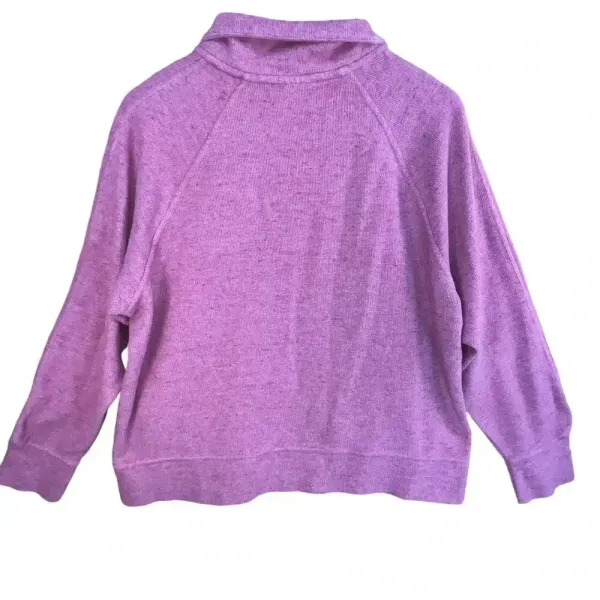 Nike Women’s Pink Half Zip Anorak Loungewear‎ Casual Pullover Sweater Large - Image 2