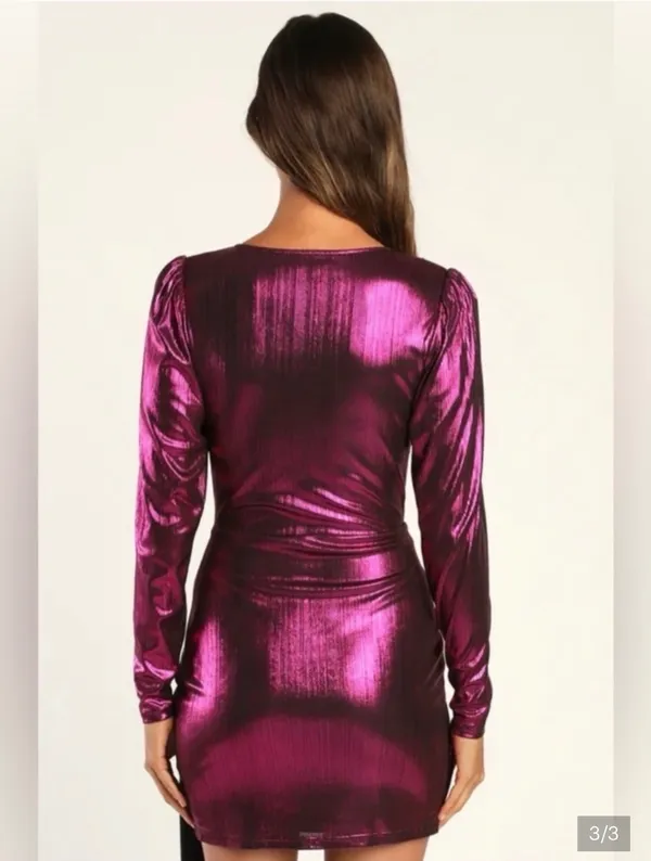Lulus Purple Mini Dress - Image 3