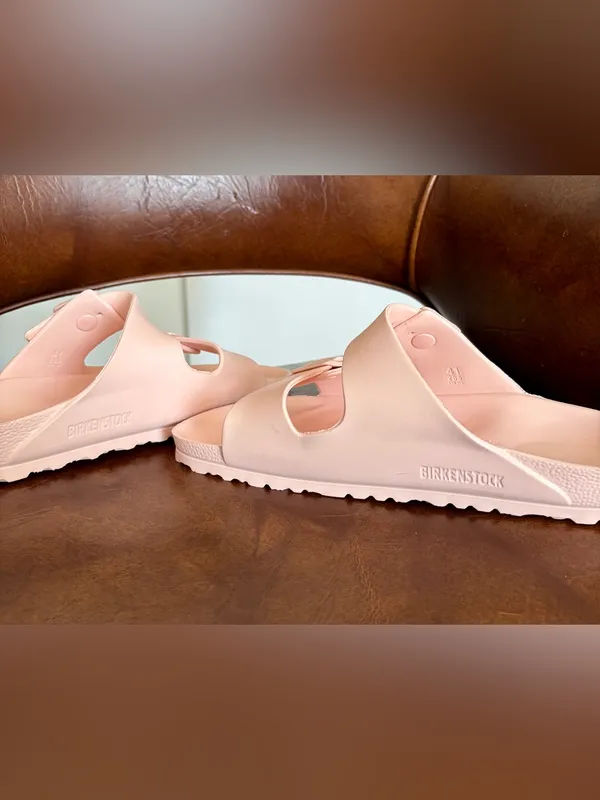 Birkenstock Women's EVA Arizona Sandals Rose light Pink Size 41 US 10 Waterproof - Image 6