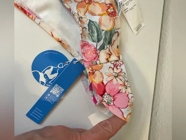 Cupshe Set NWT Women’s Pink Multi Floral Bikini Swimsuit Size‎ S - Image 6