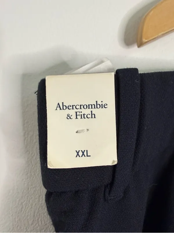 Abercrombie & Fitch Wide Leg Dress Pants XXL NWT Navy High Rise - Image 5