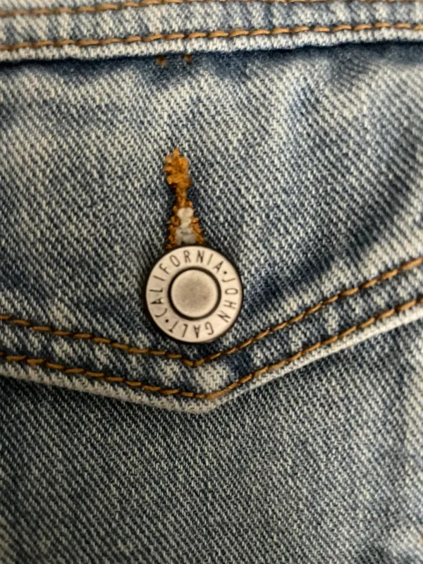 John Galt Sherpa Lined Denim Jacket - Image 2
