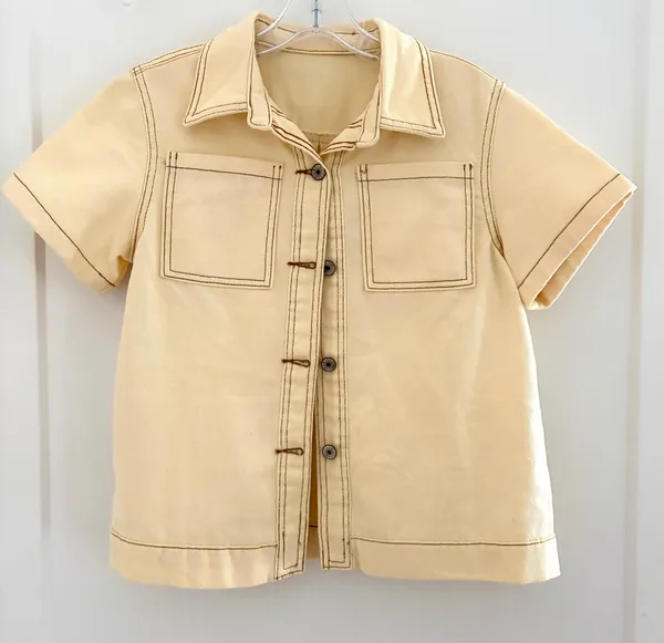 Cream Jean Set Tan - Image 2