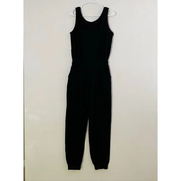 Baltic Born Black Sleeveless Jumpsuit Small Casual Lounge Minimalist - Image 3
