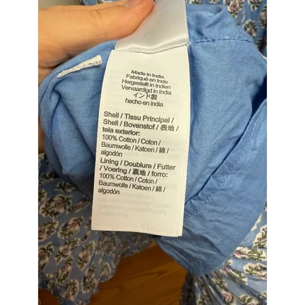 J. Crew Smocked Midi Dress with Puff Sleeves Sz. XS - Image 7