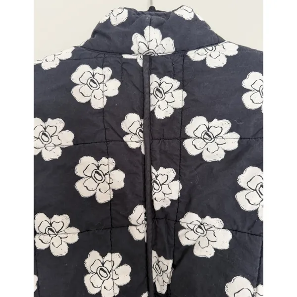 Free People Chloe Floral Quilted Jacket Night Blooms Women's Size Small - Image 4