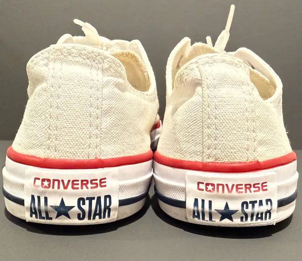 Converse All Star White Low Top Sneaker Youth Size 3/Woman’s 4.5 - Image 3
