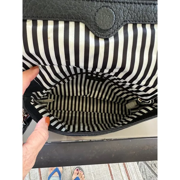 Kate Spade Southport Avenue‎ Mini Maria Black Leather Crossbody Handbag Purse - Image 6