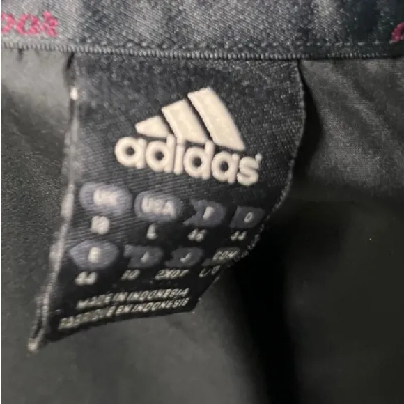 Adidas Womens Windbreaker Weatherproof Jacket Fleece Lined Large - Image 6