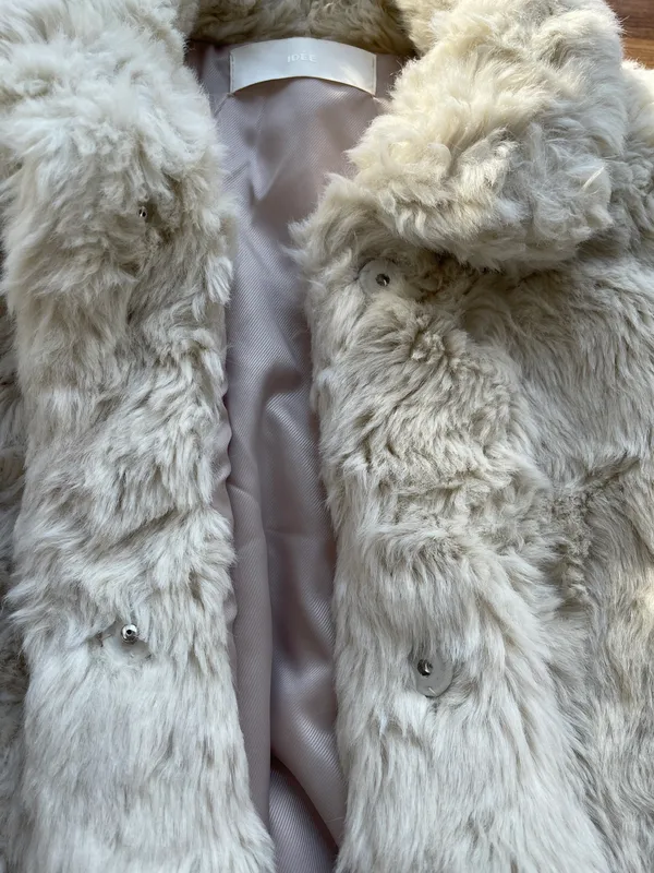 Teddy Bear Faux Fur Winter Jacket Size M - Image 5