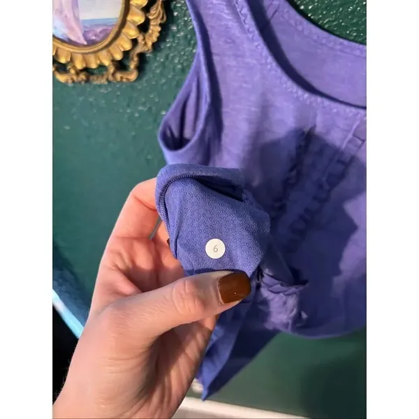 Lululemon Purple Tank Top Sz 6 - Image 4