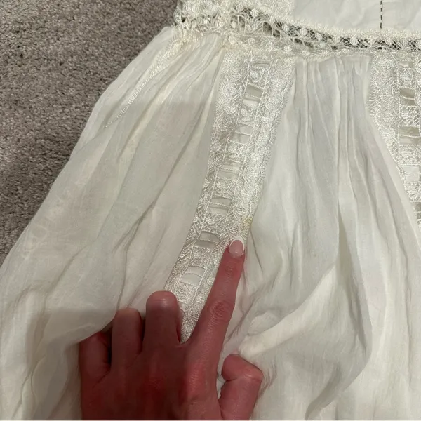 Free People White Lace Dress - Image 6