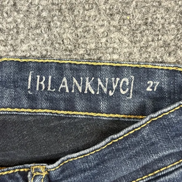 BlankNYC Womens Flare Leg Jeans Size 27‎ Dark Denim Mid Rise Bell Bottoms - Image 4