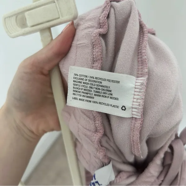 JoyLab Dusty Pink Wide Leg Sweatpants - Image 5