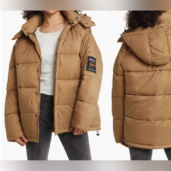 Iets Frans Thermore Insulated Puffer Jacket $124 Fall Winter‎ Cozy Warm Brown - Image 8