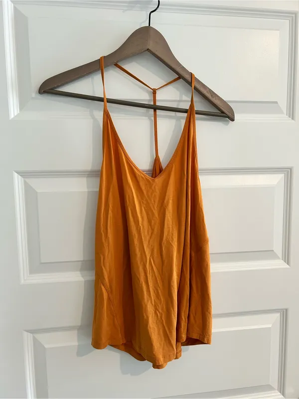 Lululemon Modal Silk Yoga Tank Top Mustard Yellow Size M / 8 - Image 2
