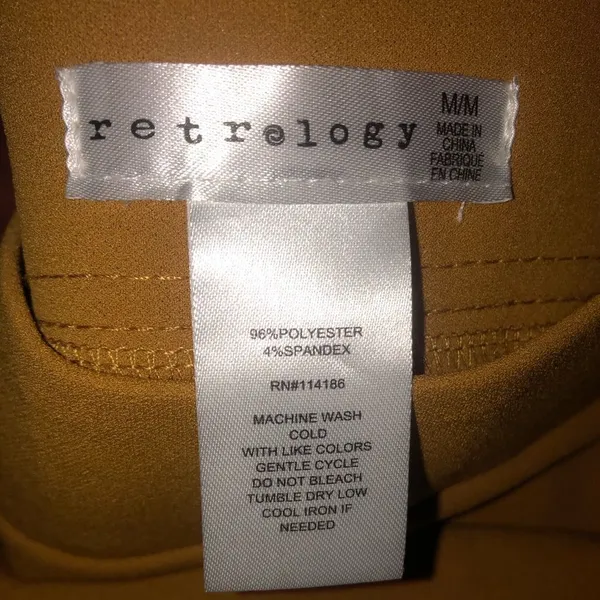 Retrology mustard pants size medium waist and inseam is pictured NWOT - Image 9
