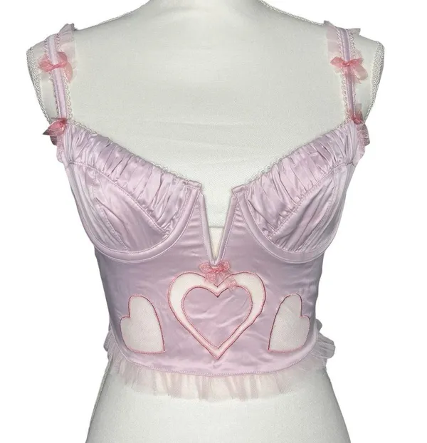 NWT For Love and Lemons Heart Bustier Size Small - Image 4