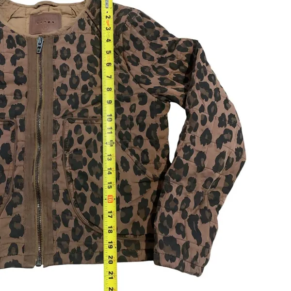BLANKNYC Quilted Jacket M Brown Cheetah Print Mob Wife‎ Boho 42EJ5557 Streetwear - Image 6