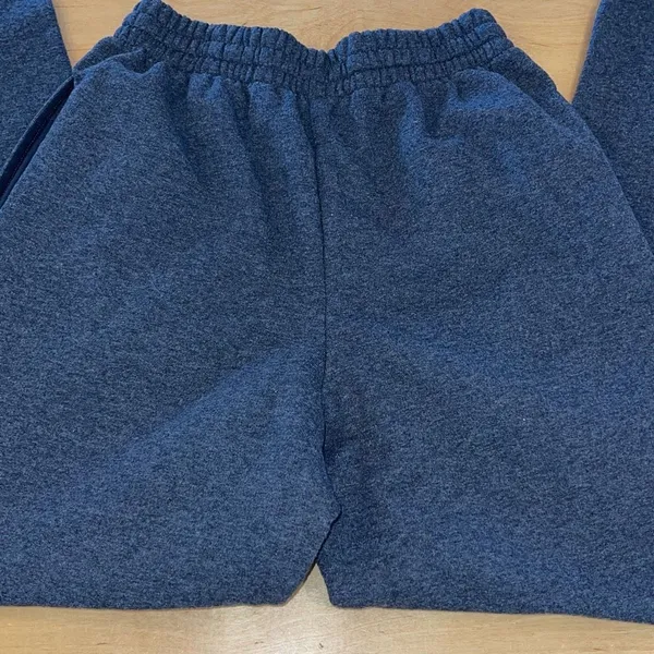 Jerzees Nublend Adult Unisex Heather Fleece Elastic Waist Jogger Sweatpants Gray - Image 3