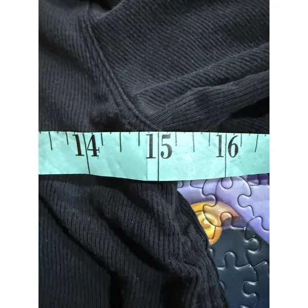 Lululemon Ribbed‎ Cropped Tee Black Side Tie Short Sleeve Women's Top - Image 6