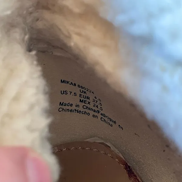 The Fix Mika Brown Suede Shearling Hiking Boots 7.5 - Image 7