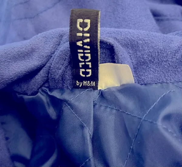 Divided by H&M Royal Blue Faux Suede Moto Biker Jacket - Image 7