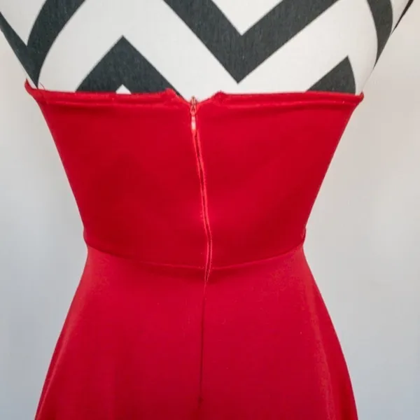 Papaya Sexy Red‎ Dress Sz M - Image 7