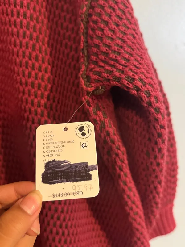Free People Maisie Oversized Sweatshirt Cranberry Fudge in Medium - Image 4