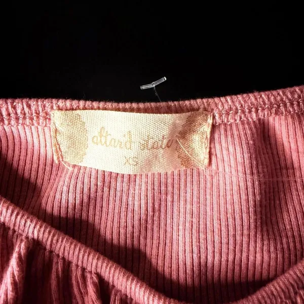 Altar’d State Dusty Pink Ribbed Puff Sleeve Top XS NWOT Coquette - Image 7