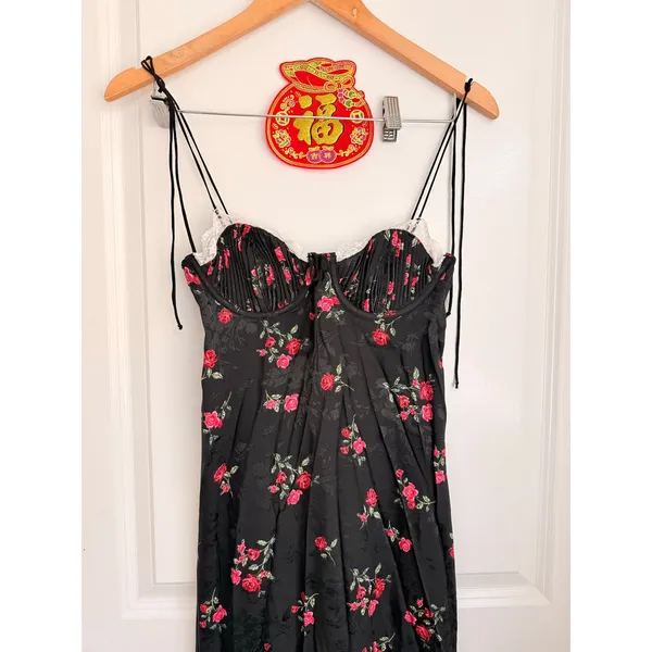 For‎ Love & Lemons Maggie Floral Romantic Lace Midi Dressn Date Night Lingerie - Image 3