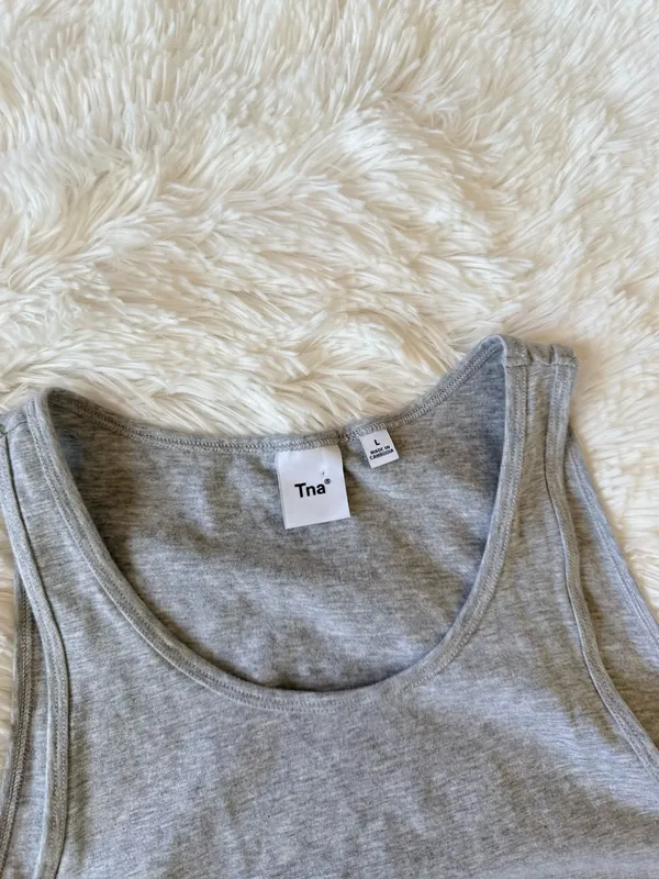 Aritzia TNA Bodycon Grey Dress - Image 2