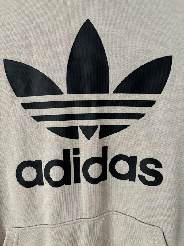 Adidas Tan Logo Hoodie - Image 2