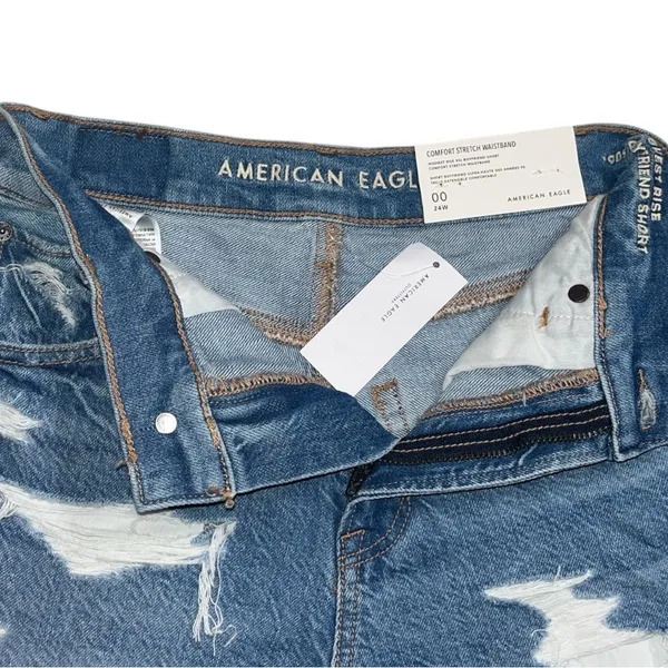 American Eagle Strigid Denim Highest Rise 90s Boyfriend Short - Image 4