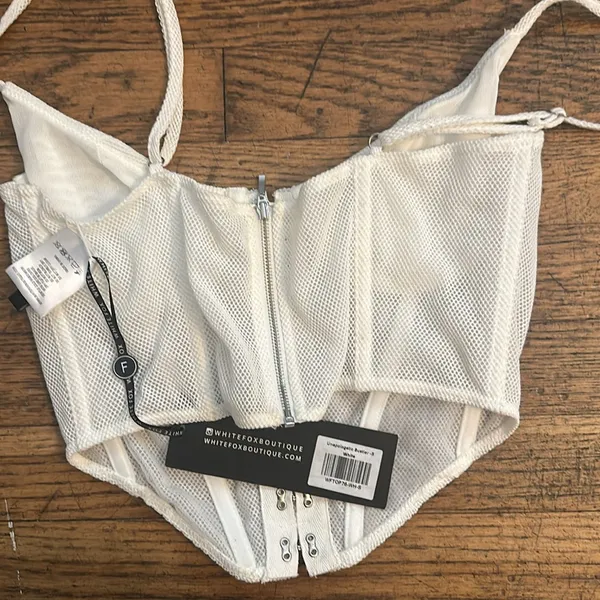 NWT White Fox Unapologetic Bustier size Small - Image 5
