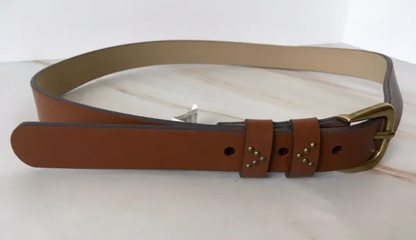 Leather Belt Brown - Image 2
