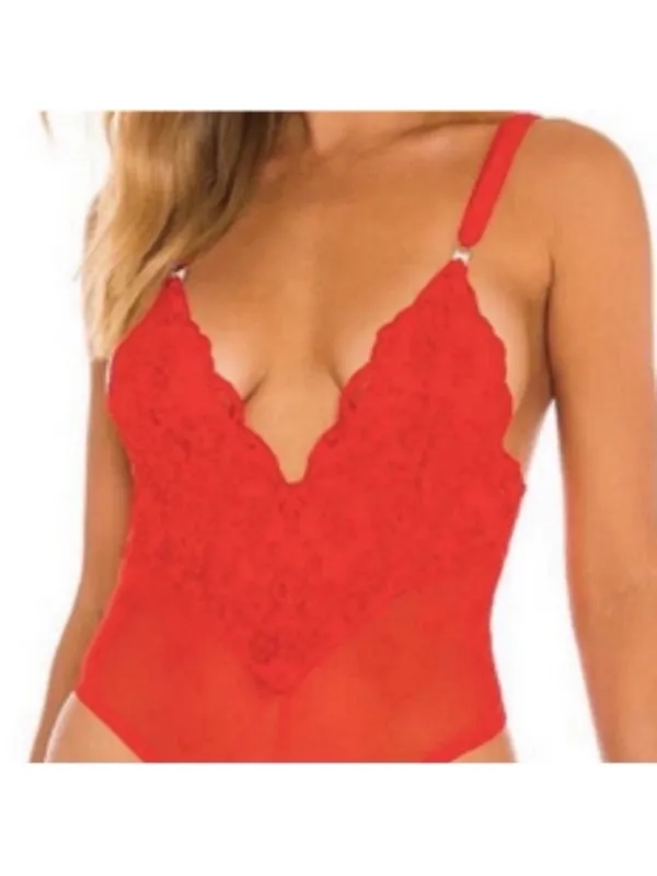 Free People HAH Cheap and Cheerful Bodysuit Blood Orange Size XS - Image 2