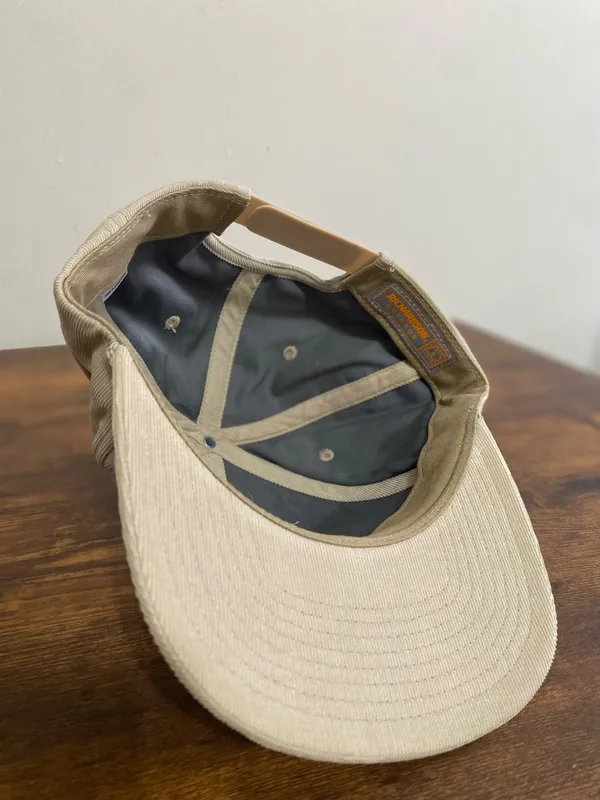 Burleap Apparel Men's Cream Adventure Patch Hat Tan - Image 3