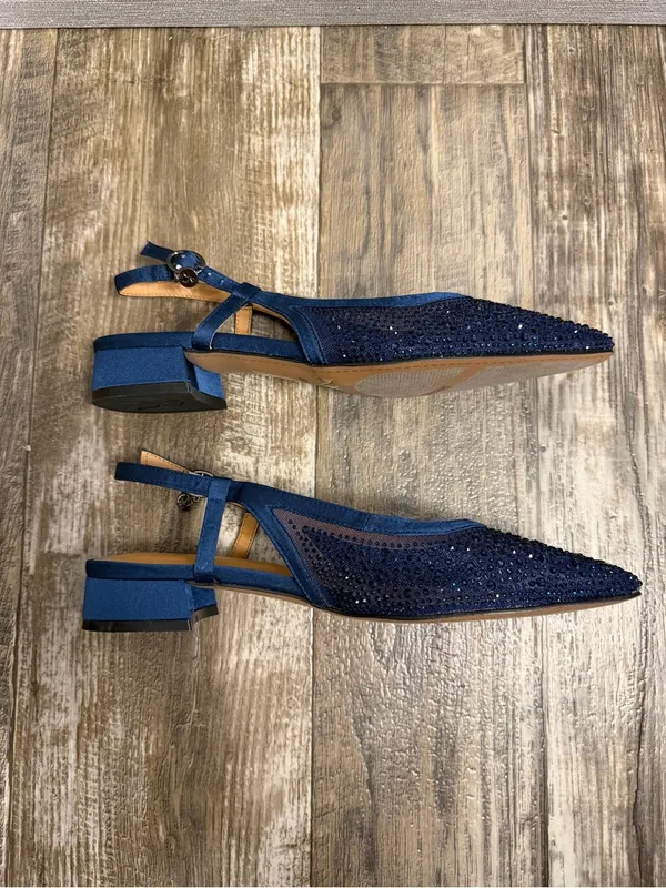 NWOB J. Renee Women’s Navy Slingback Low Heel Pumps Size 8.5 - Image 11