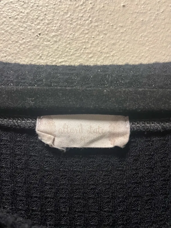 Distressed hem long sleeve top - Image 2