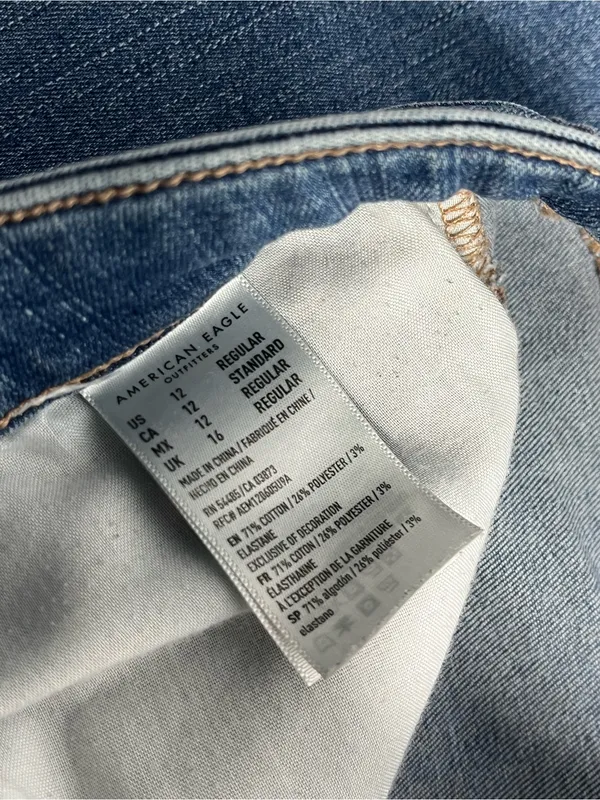 American eagle outfitters super hi-rise jegging crop jeans size 12 - Image 5