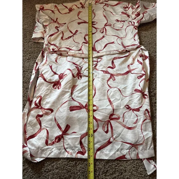 Pottery Barn Monique Lhuillier Aubrey Bow Robe XS/S - Image 5