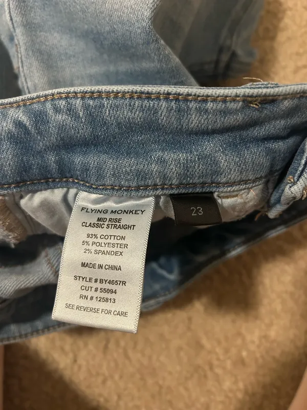 Vervet Flying Monkey Jeans Distressed - Image 3