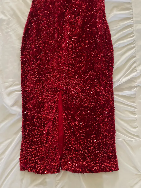 Love & lemonade Sequin Slit Bodycon dress - Image 8