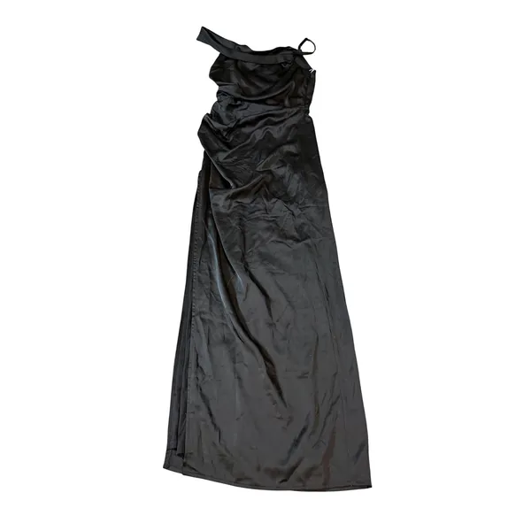 NEW Lulus Size Small Black Dress Formal Midi Off Shoulder‎ High Slit Statin - Image 3